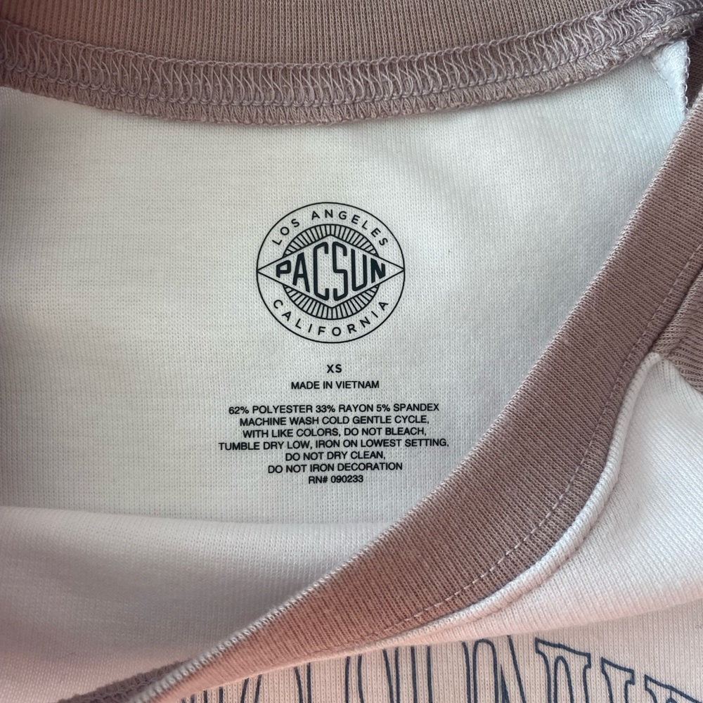 Pacsun cropped graphic baseball tee - Picture 5 of 6